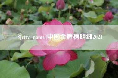 中国金牌榜明细2021