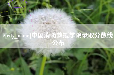 中国消防救援学院录取分数线公布