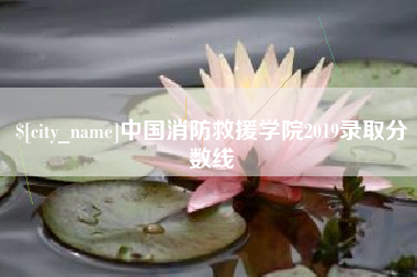 中国消防救援学院2019录取分数线