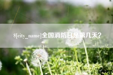 全国消防日是第几天？
