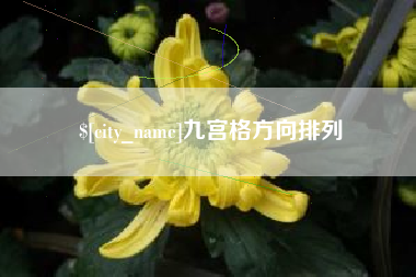 九宫格方向排列