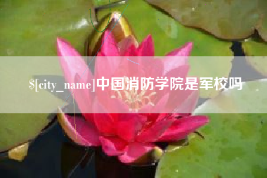 中国消防学院是军校吗