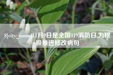 11月9日是全国119消防日,为积极推进修改病句