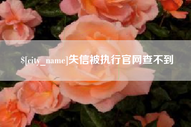 失信被执行官网查不到