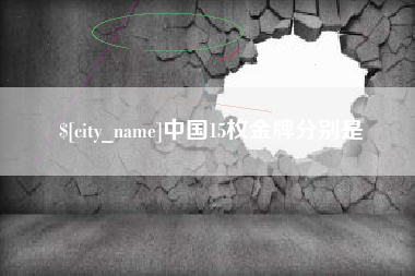 中国15枚金牌分别是