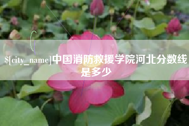 中国消防救援学院河北分数线是多少