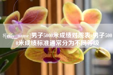男子5000米成绩对照表-男子5000米成绩标准通常分为不同等级