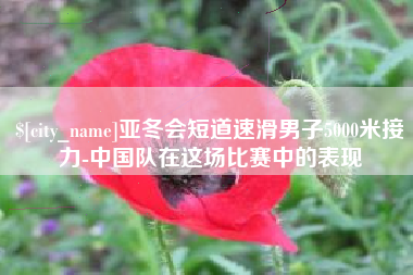 亚冬会短道速滑男子5000米接力-中国队在这场比赛中的表现