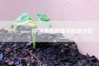 中国消防救援学院录分线