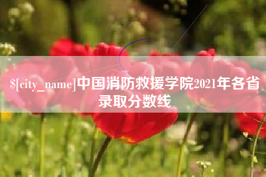 中国消防救援学院2021年各省录取分数线
