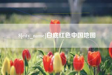 白底红色中国地图