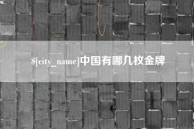 中国有哪几枚金牌
