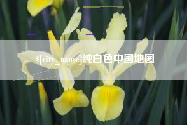 纯白色中国地图