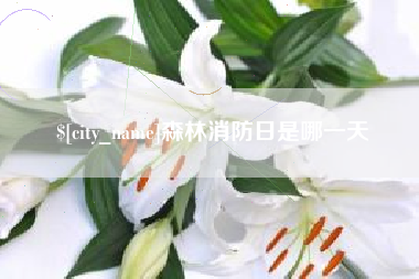 森林消防日是哪一天
