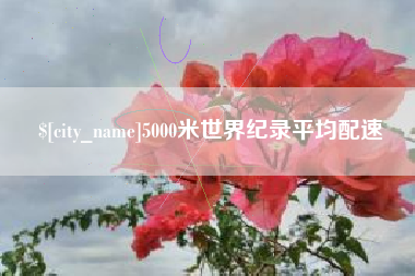 5000米世界纪录平均配速
