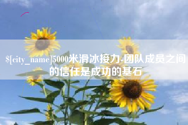 5000米滑冰接力-团队成员之间的信任是成功的基石