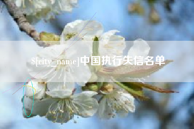 中国执行失信名单