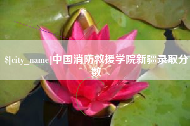 中国消防救援学院新疆录取分数