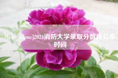 2024消防大学录取分数线公布时间