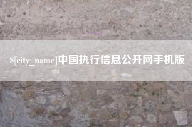 中国执行信息公开网手机版