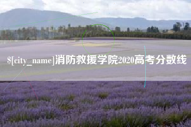 消防救援学院2020高考分数线