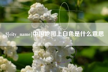 中国地图上白色是什么意思