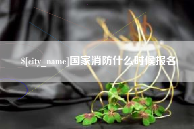 国家消防什么时候报名