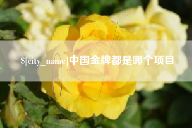 中国金牌都是哪个项目
