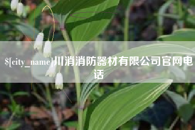 川消消防器材有限公司官网电话