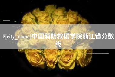 中国消防救援学院浙江省分数线
