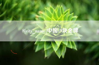 中国19块金牌