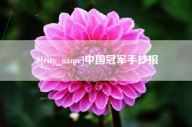 中国冠军手抄报