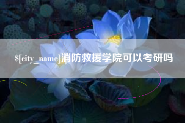 消防救援学院可以考研吗