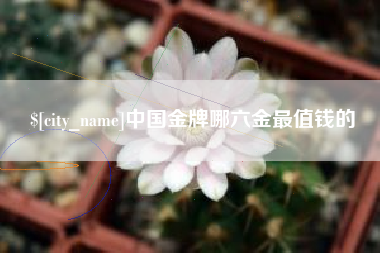 中国金牌哪六金最值钱的