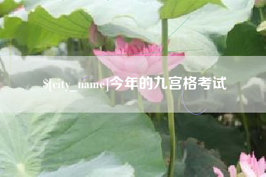 今年的九宫格考试