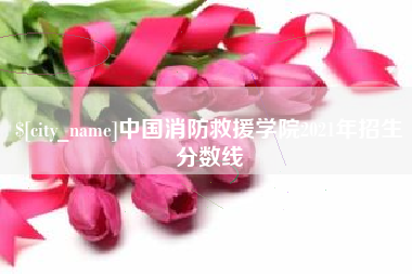中国消防救援学院2021年招生分数线