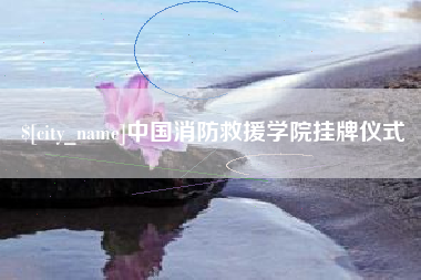 中国消防救援学院挂牌仪式