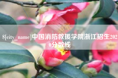 中国消防救援学院浙江招生2020分数线