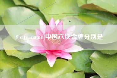 中国六块金牌分别是