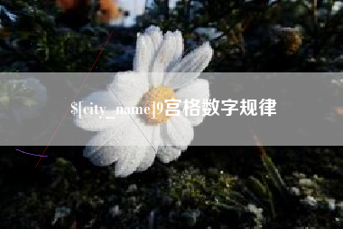 9宫格数字规律
