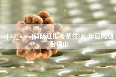 消防证报考条件2024年官网烟台福山