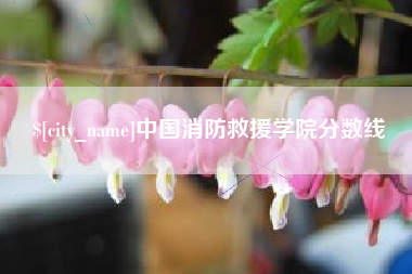 中国消防救援学院分数线